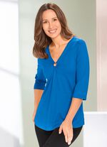 Shirt-Tunika mit Schmuck-Applikation ROYALBLAU