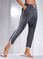 Hose mit Kontrastband ANTHRAZIT