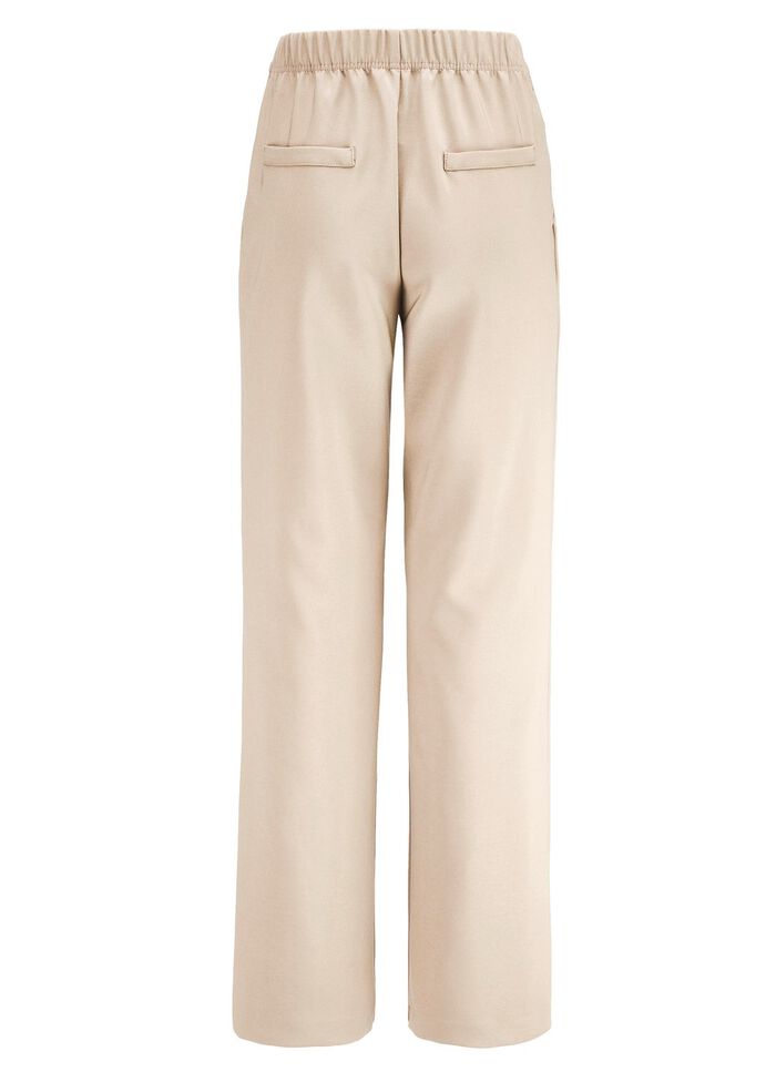 Hose mit Bundfalten in modischer Weite 