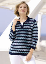 Pullover in Doppel-Optik 