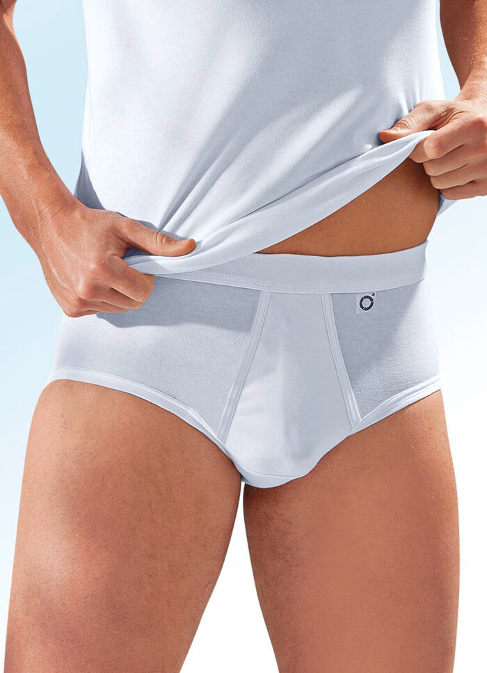 Pfeilring Dreierpack Slips aus Feinjersey, wei&szlig; 