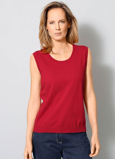 Stricktop aus reiner Baumwolle 