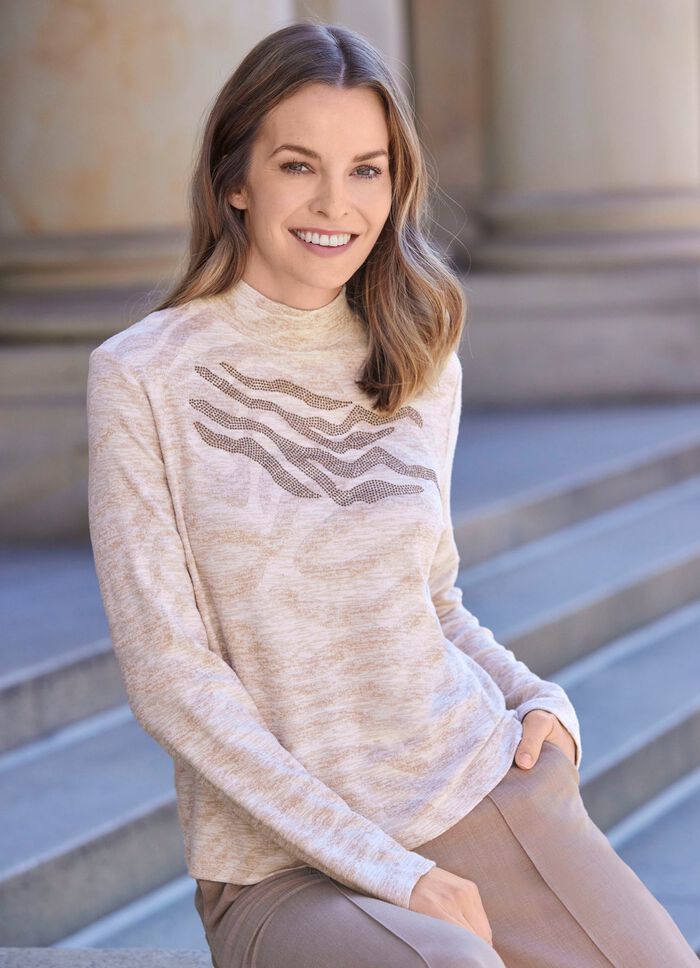 Shirt mit r&uuml;ckw&auml;rtigem Rei&szlig;verschluss 