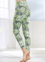 Laurina Zweierpack Leggings mit Gummizug im Bund 