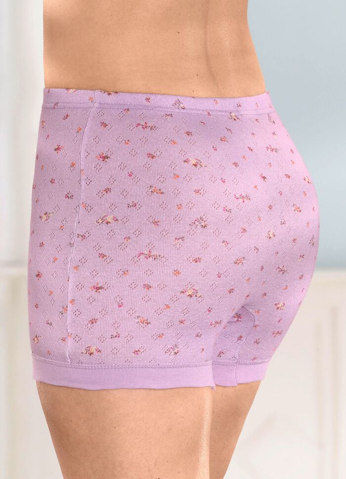 Viererpack Schl&uuml;pfer mit feinerm Ajour-Dessin 