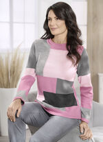 Pullover mit Intarsien 