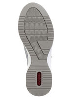 Rieker Schnür-Sneaker aus bedrucktem Synthetikmaterial HELLBLAU-SILBER