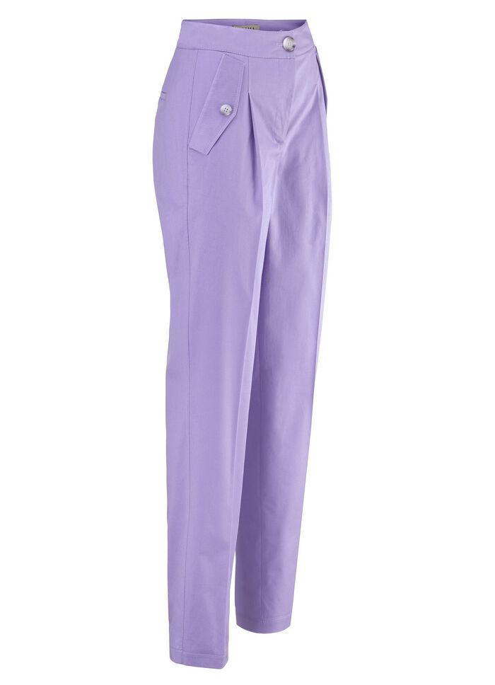 Hose mit sportivem Chic FLIEDER