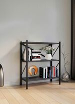 Standregal mit Rahmen aus Metall 