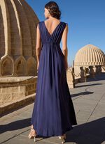 Laurina Kleid mit raffbaren Tr&auml;gern 