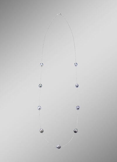 Halskette mit Tahiti-Zuchtperlen in Barockform 