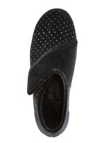 Laurina Klettschuh mit zart funkelnder Glitzer-Prägung SCHWARZ