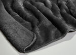 Superkuschelige Wohndecke in Teddyfleece-Qualität ANTHRAZIT