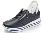 Waldläufer, bequeme Damen-Sneaker, Weite H, mit herausnehmbarem Fußbett MARINE