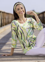 Pullover mit Ajourakzenten 