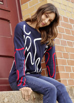 Pullover mit grafischem Jacquardmuster 