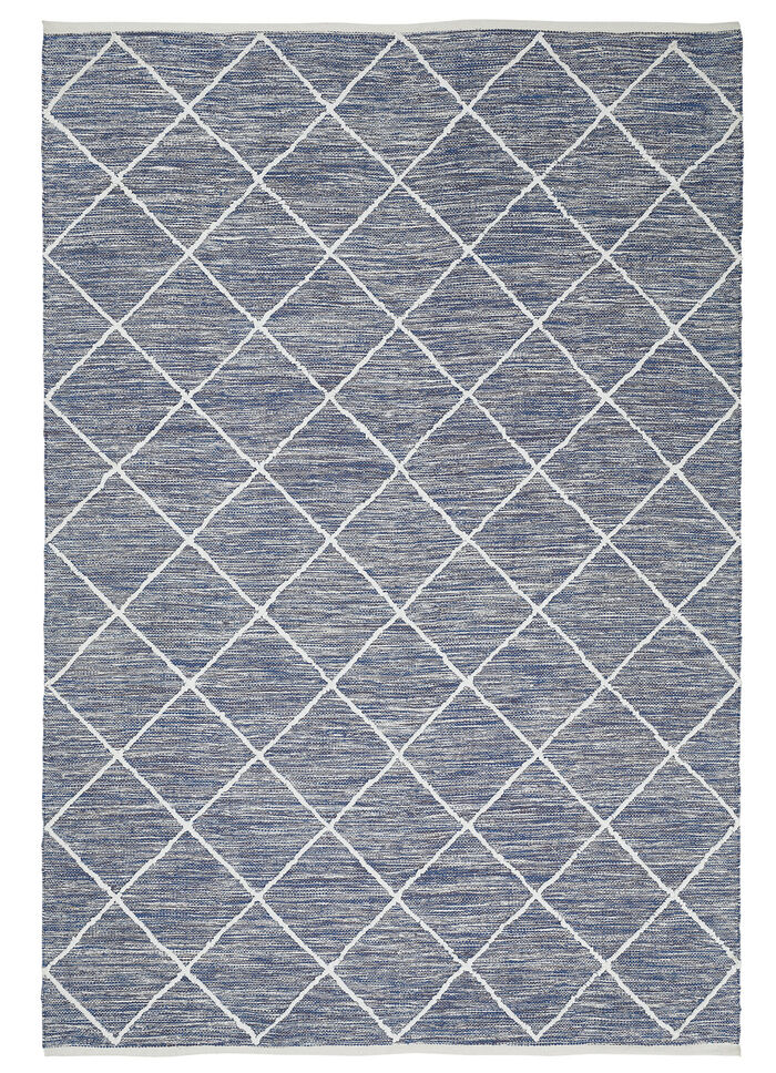 Moderne Brücken und Teppiche aus 100% Baumwolle BLAU