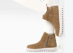ELENA EDEN, warme Damen-Stiefeletten, Winterschuhe, Weite H, mit herausnehmbarem Fußbett BRAUN