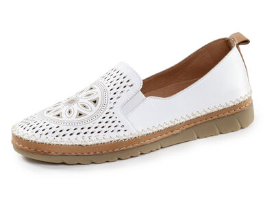 Gemini Slipper aus luftig perforiertem Nappaleder 