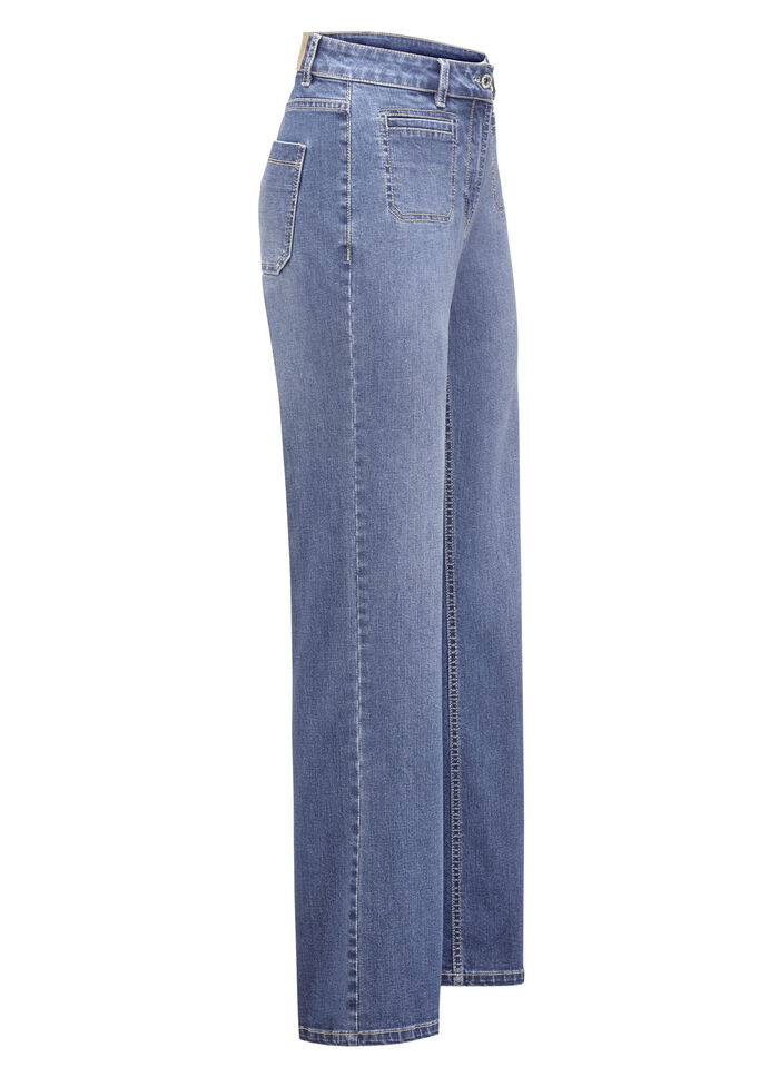 Jeans mit modischen Vordertaschen JEANSBLAU
