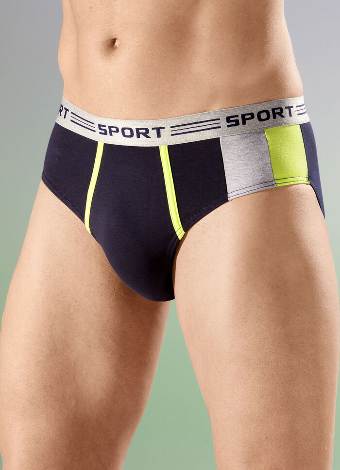 Viererpack Slips, mit Elastikbund 