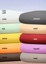 Luxus-Spannbetttuch aus feinster Baumwolle ANTHRAZIT