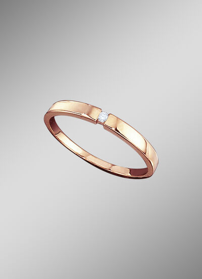 Solitärring mit Brillant 