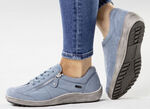 ELENA EDEN, bequeme Damen-Schnürschuhe, Weite H, mit herausnehmbarem Fußbett JEANS