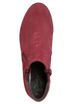 ELENA EDEN Stiefelette mit Nappaleder-Besatz RUBINROT