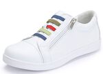 Andrea Conti Sneaker mit bunten Gummib&auml;ndern WEISS