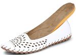 Gemini Slipper aus Rind-Nappaleder WEISS