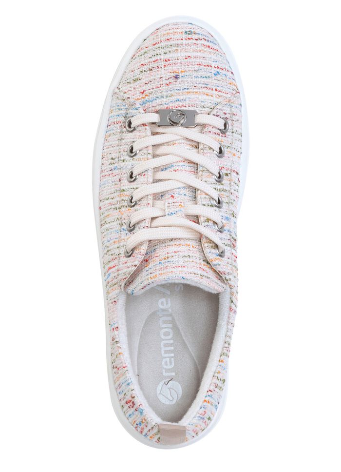 Remonte Sneaker aus effektvoll strukturiertem Textilmaterial WEISS-MULTICOLOR