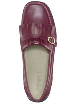 ELENA EDEN, klassische Damen-Slipper, Weite H, mit herausnehmbarem Fußbett BORDEAUX