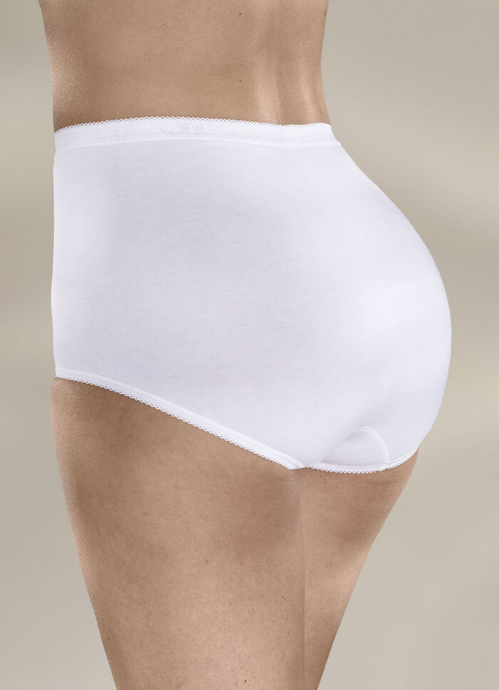 Sloggi Dreierpack Maxi Slip mit elastischen Abschlüssen WEISS