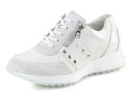 Waldl&auml;ufer Sneaker mit Nietenbesatz WEISS-EISGRAU