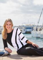 Pullover in grafischem Dessin 