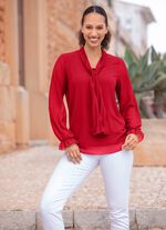 Tunika mit Bindeschluppe ROT