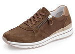 ELENA EDEN Sneaker mit Schnürung und Seitenreißverschluss COGNAC