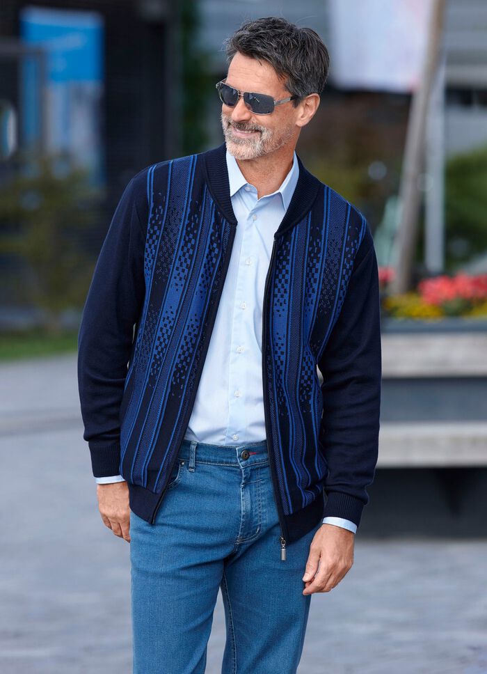 Gemusterte Jacke in 2 Farben 