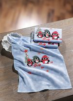 Geschirrt&uuml;cher mit Pinguinen, 3er-Set 