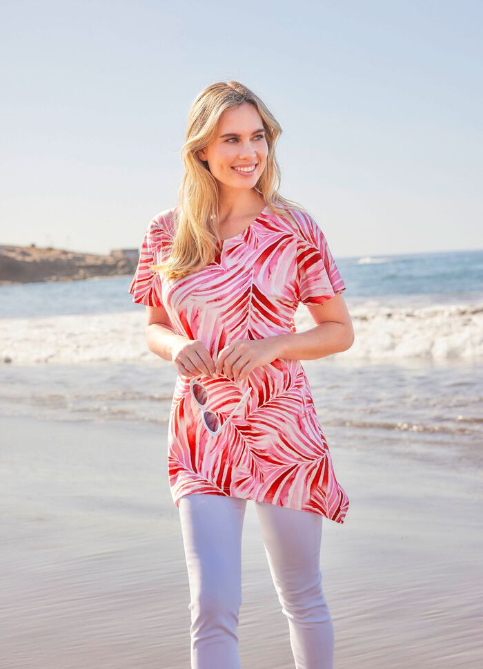 Longshirt mit &uuml;berschnittener Schulterpartie 