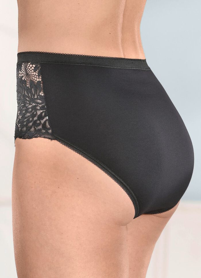 Laurina Viererpack Slips mit Elastikspitze 