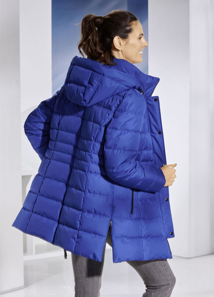 Funktionsjacke mit abnehmbarer Kapuze INDIGOBLAU