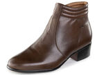 GINO GALANTE, elegante Herren-Stiefeletten, mit Reißverschluss MOKKA