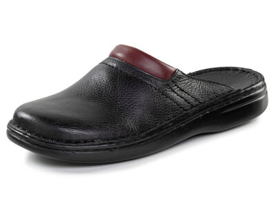 GINO GALANTE, bequeme Herren-Pantoletten, Weite H, aus Leder 