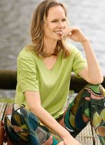 Pullover mit Raffung an den &Auml;rmeln 