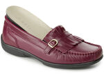 ELENA EDEN, klassische Damen-Slipper, Weite H, mit herausnehmbarem Fußbett BORDEAUX
