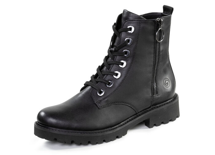 Remonte, modische Damen-Stiefeletten, Winterschuhe, Weite G, mit herausnehmbarem Fußbett SCHWARZ