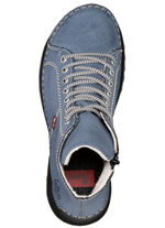 Rieker, sportive Damen-Boots, Winterschuhe, mit Reißverschluss JEANSBLAU