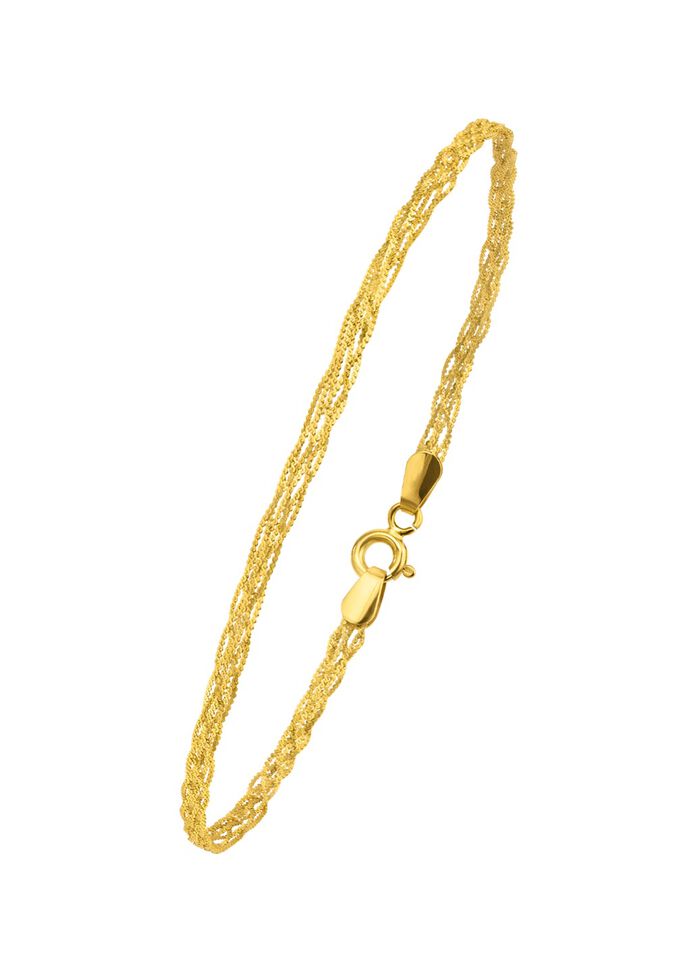 Geflochtenes Armband aus Gold 